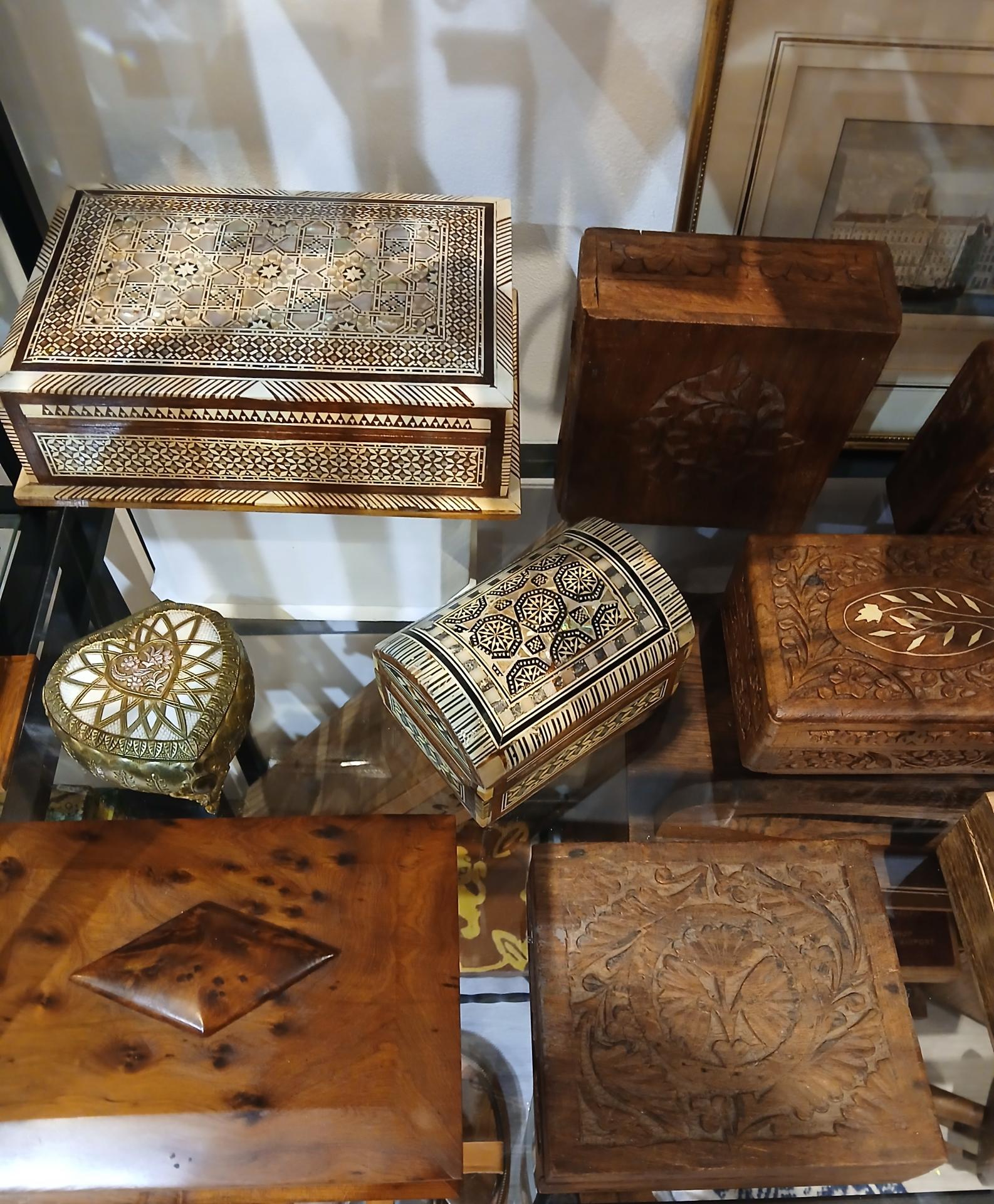 Boîtes vintage en bois